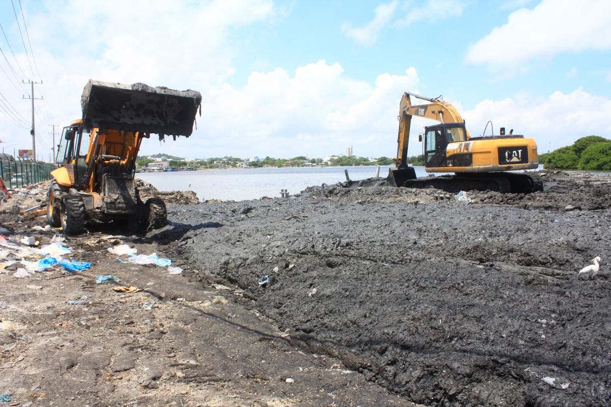 ¿Qué tanto material han sacado del fondo de la ciénaga de las Quintas?