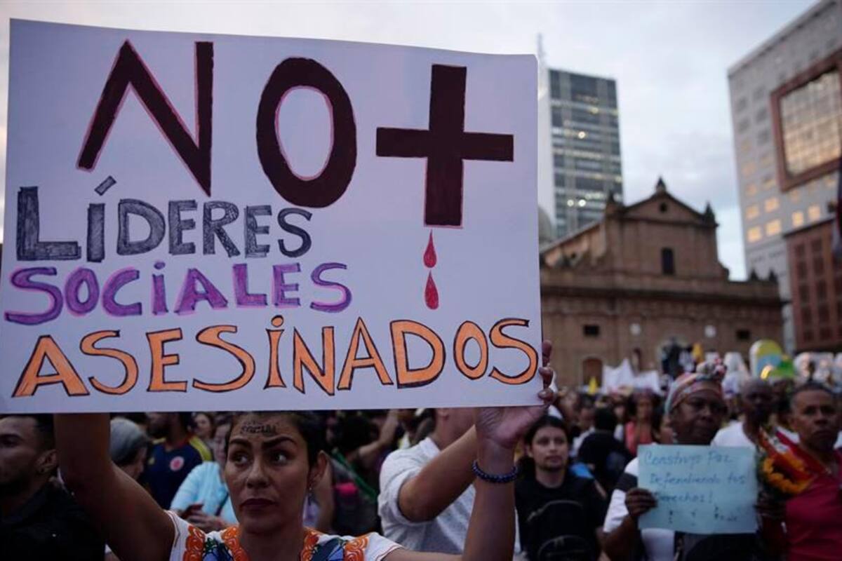 Asesinan a otro líder social en Colombia, el tercero en cuatro días