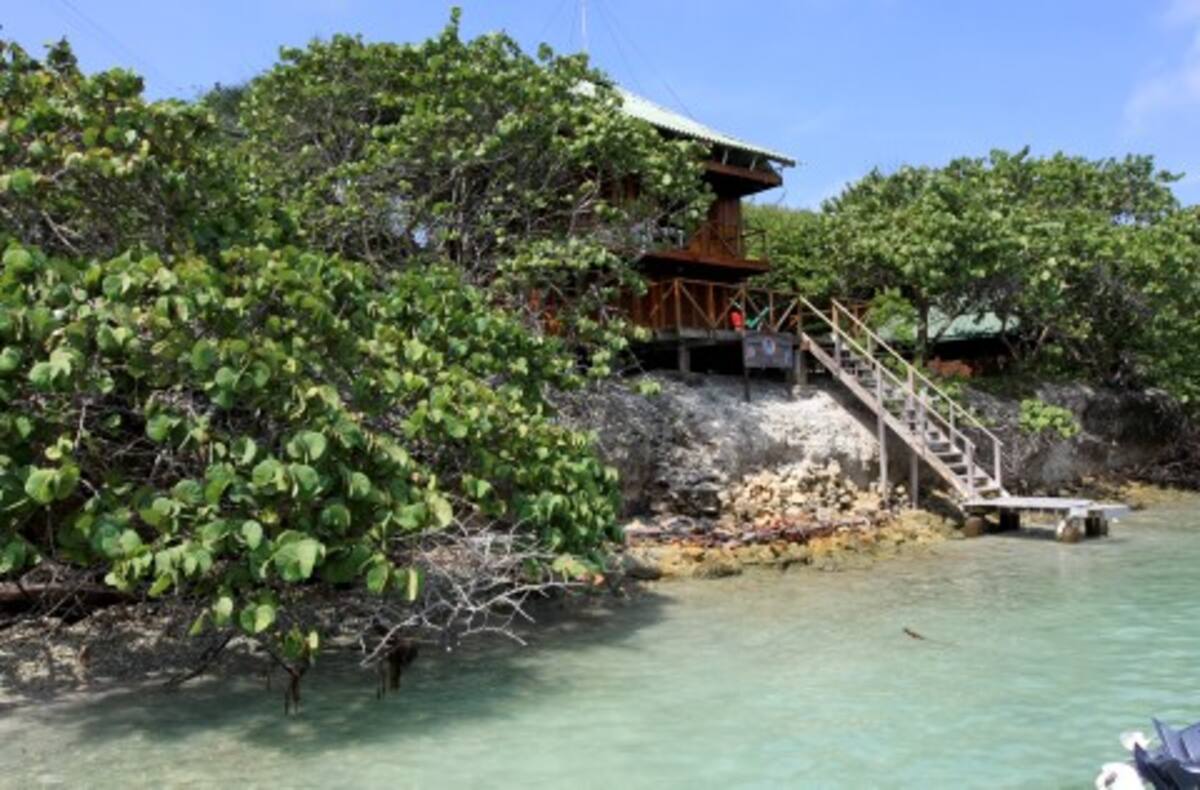 El parque marino Corales del Rosario y San Bernardo está ubicado en el Mar Caribe colombiano, 45 kilómetros al suroeste de la Bahía de Cartagena. Tiene una extensión de 19.506 hectáreas.