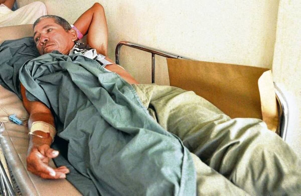 Pedro Ospino Ríos, apuñalado por sus atracadores en Sincelejo.