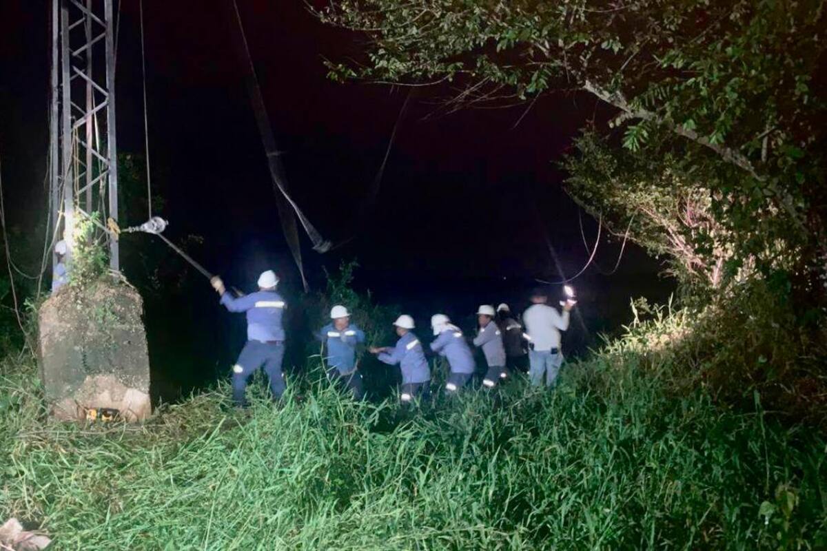 Vientos huracanados afectaron infraestructura eléctrica en municipios de Bolívar