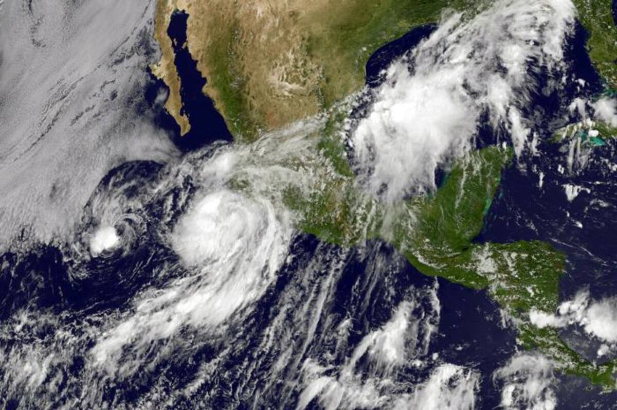 Erick, cuarto huracán de la temporada en el Pacífico. AFP