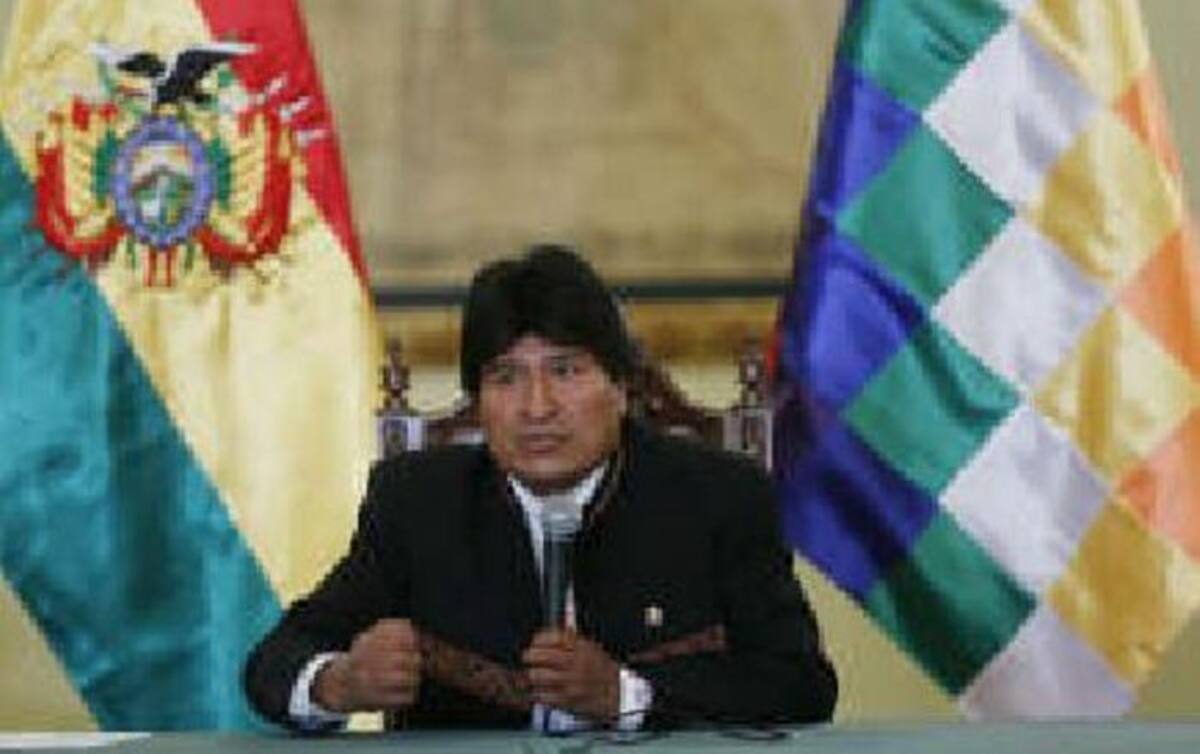 Evo Morales, presidente de Bolivia. AP