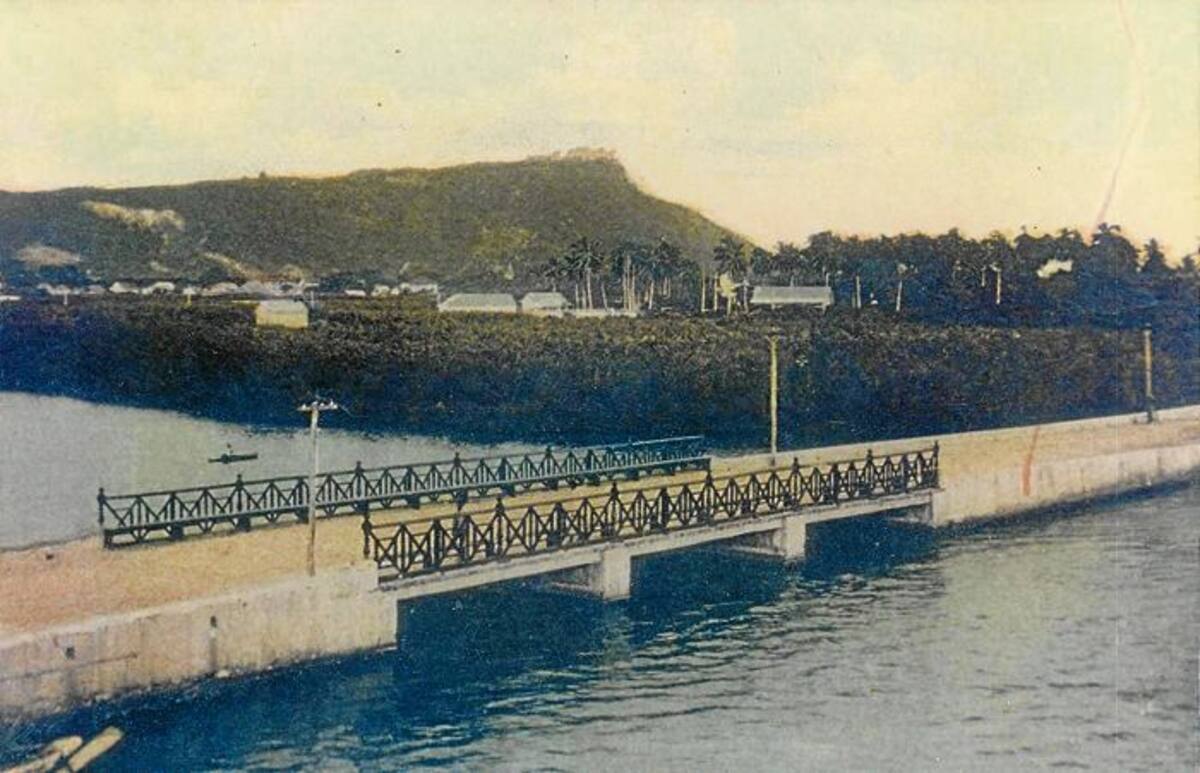 Puente Román: foto de antes de 1930