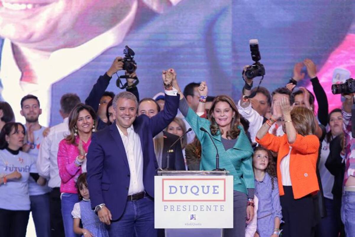 Iván Duque, con 42 años de edad, se convierte en el presidente más joven de la historia de Colombia. Colprensa