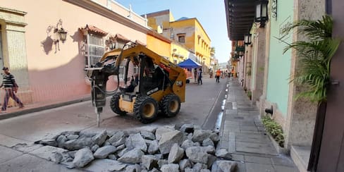 Empiezan obras en calle de la Media Luna, en Getsemaní: activan plan de tráfico