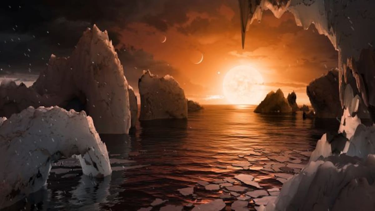 Esta imagen proporcionada por NASA muestra lo que puede ser la superficie del exoplaneta.