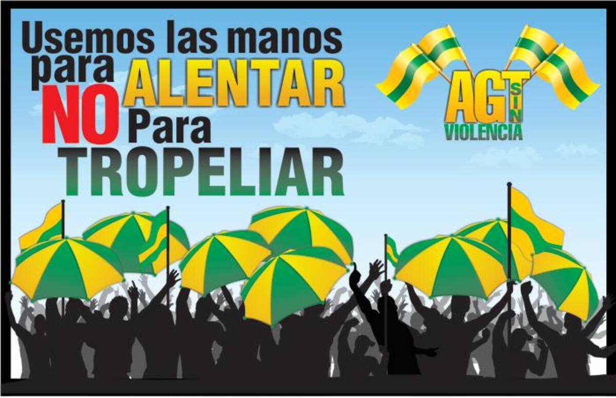 "Usemos las manos para alentar, no para tropelear"