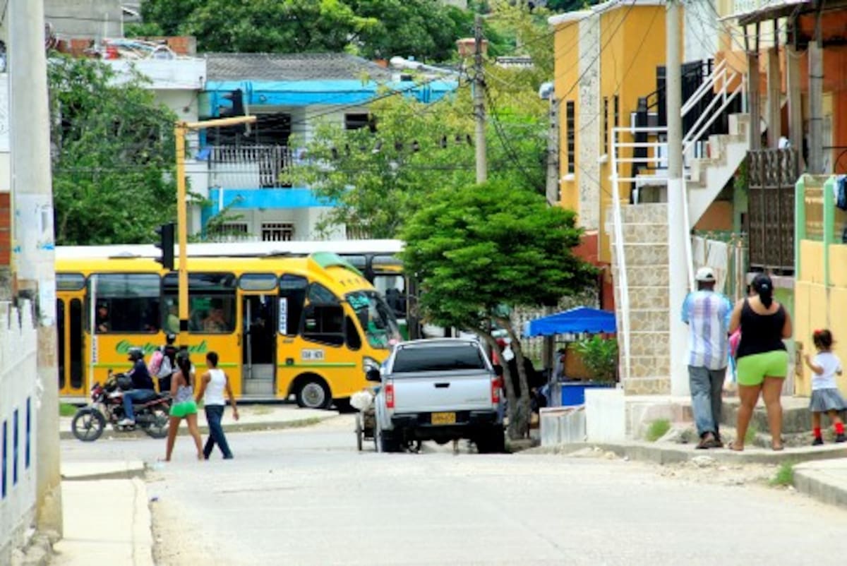 El barrio está en centro de la actividad comercial y urbana que hierve en la otra Cartage-na.