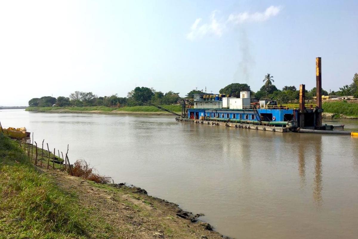 Reportan bajo nivel del río Magdalena en poblaciones del Atlántico