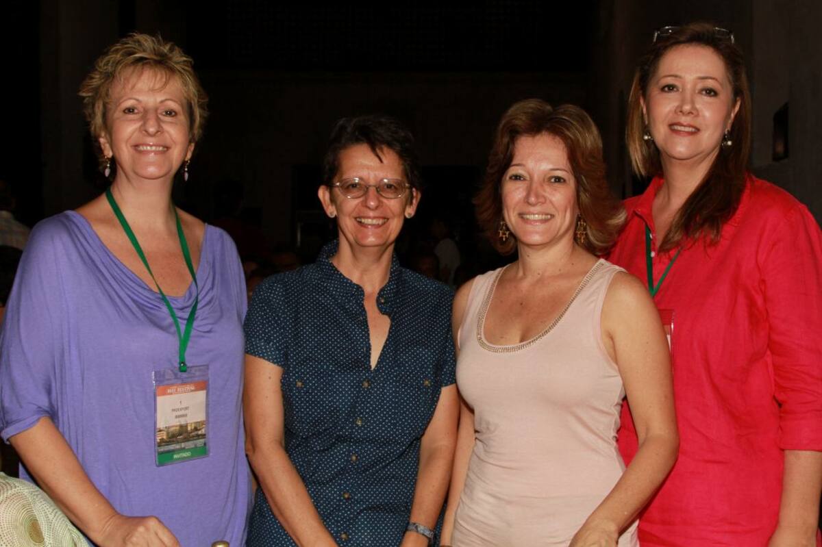 Claudia Brasseur, Pilar Vásquez, Karina García y Catalina de Arango.