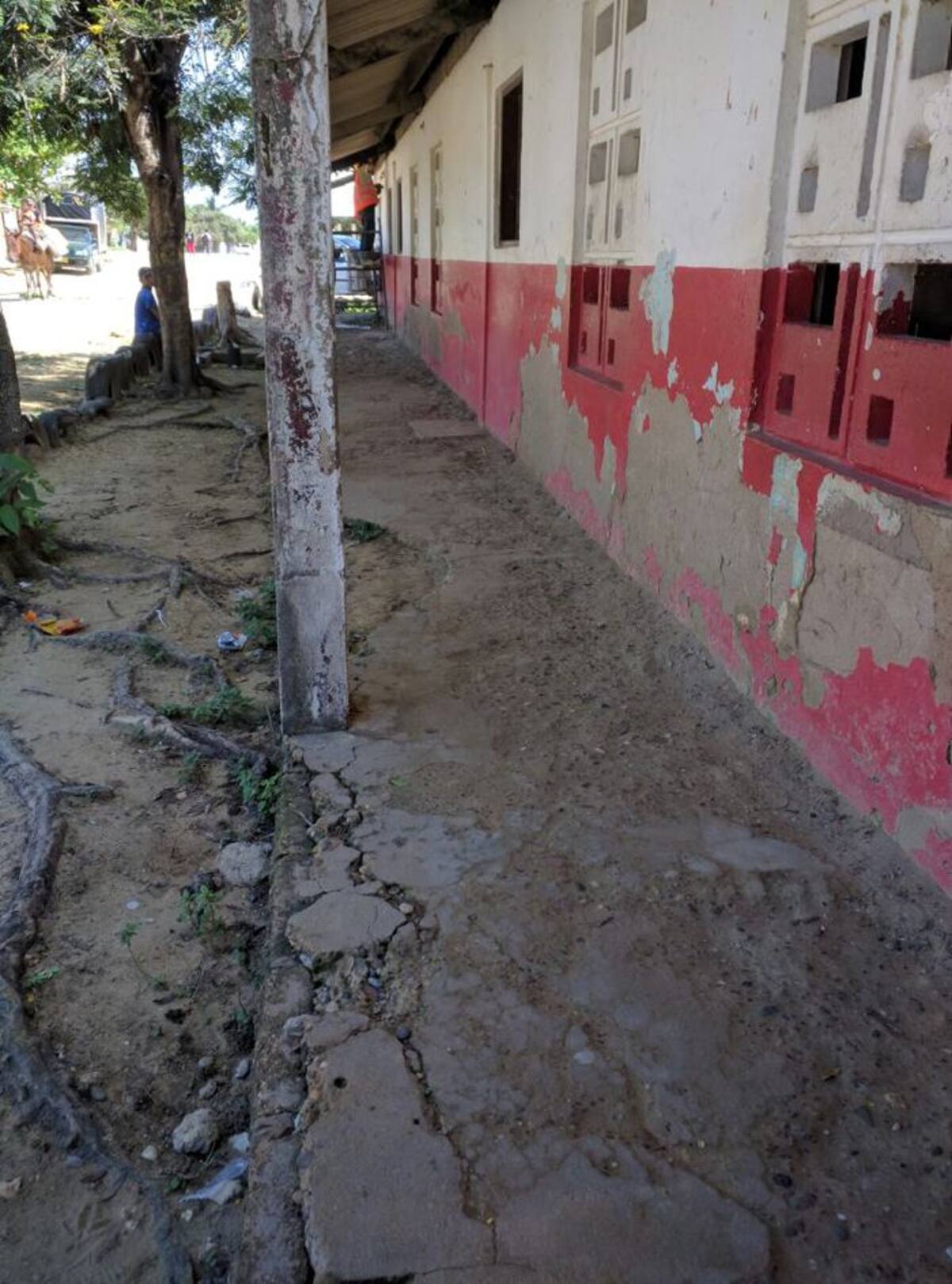 Así lucía la institución educativa antes de inciar obras. Cortesía