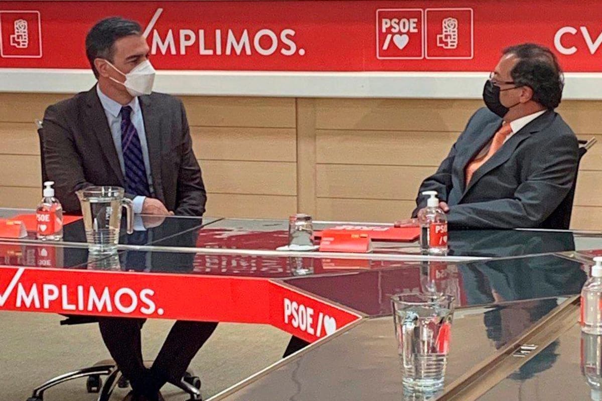 Gustavo Petro se reunió con Pedro Sánchez, presidente de España