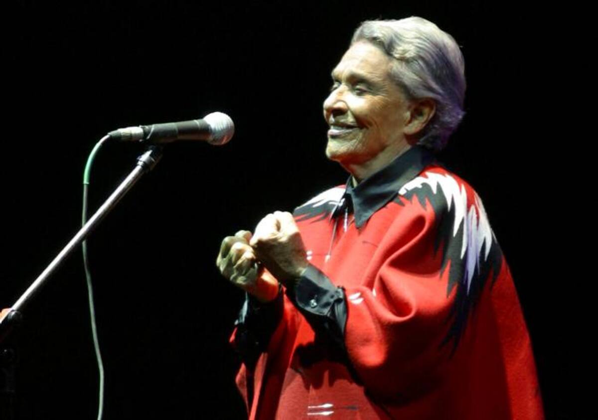 Chavela Vargas, cantante mexicana. COLPRENSA