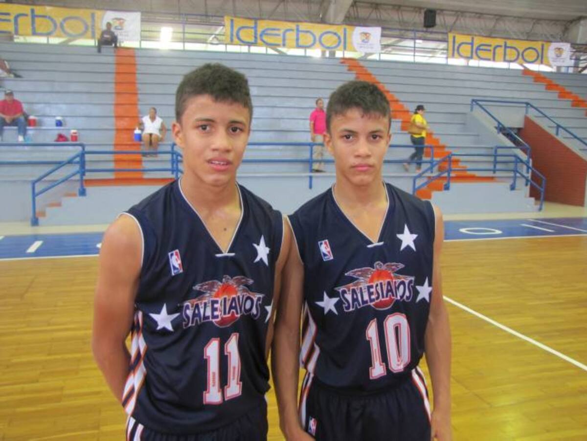 Los "mellos" Juan Sebastián y Juan Camilo Payares fueron los mejores jugadores de Salesianos, campeón Infantil. Ernesto Armenteros-El Universal
