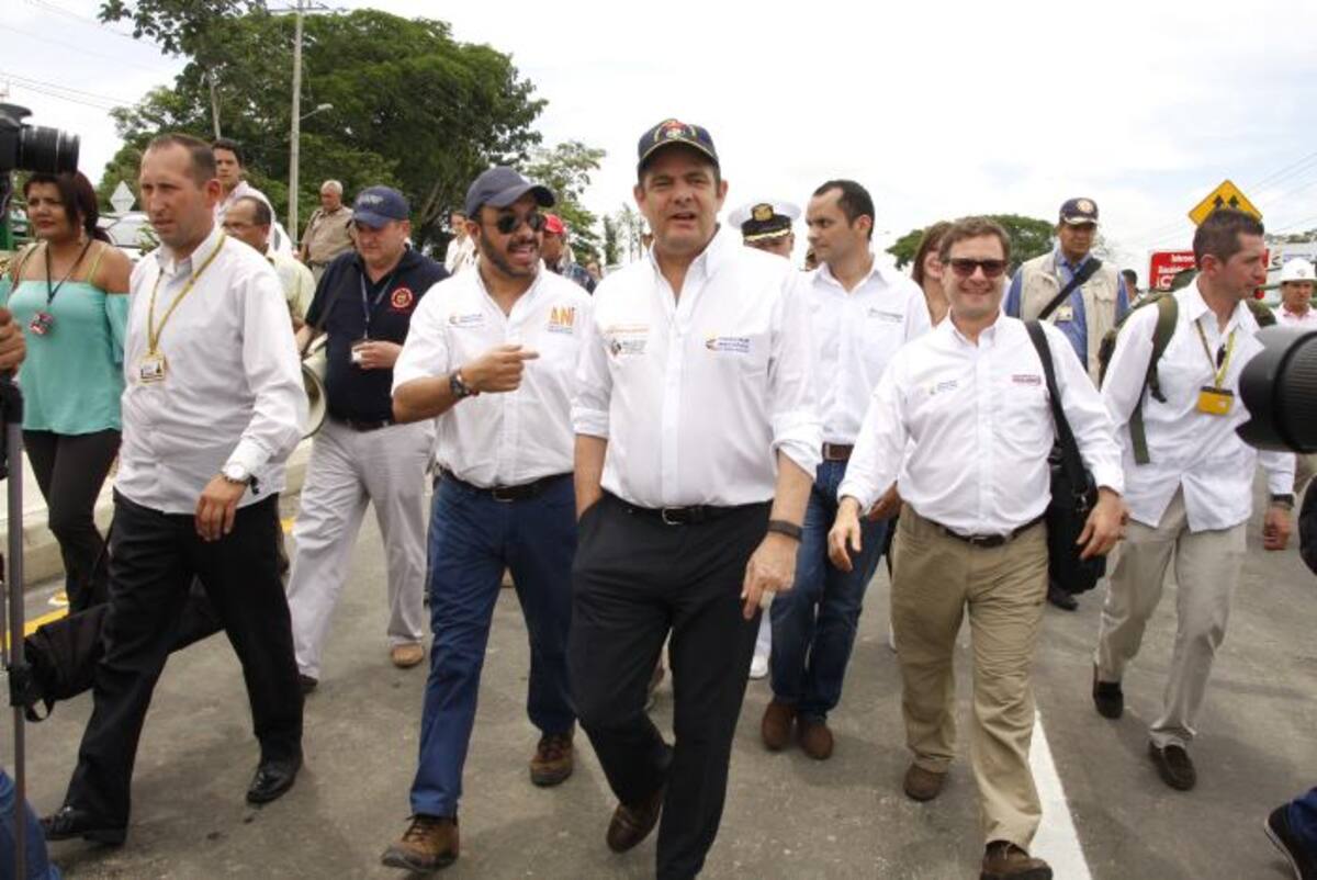 El vicepresidente, Germán Vargas Lleras estuvo al medio día en Sincelejo inaugurando la obra y se dirigió posteriormente a Coveñas. //Manuel Santiago Pérez.