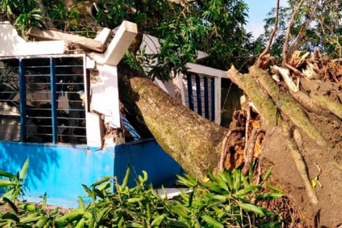 Un vendaval azotó a Barranco de Loba