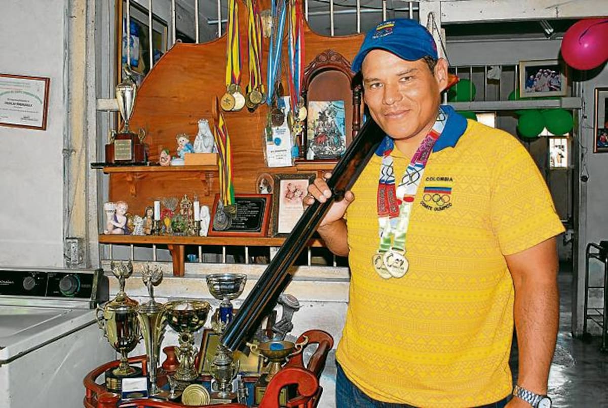 Nicolás Tordecilla Guerra, integrante de la Selección de tiro deportivo de Córdoba a los Juegos Atléticos Nacionales del 2012.