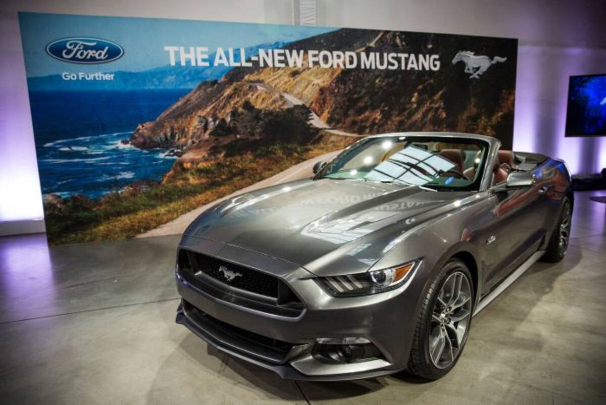 La Ford busca vender su nuevo Mustang en todo el mundo. AFP