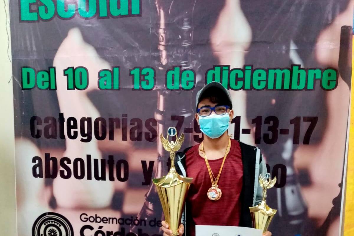 David Caballero, campeón Nacional de Ajedrez Escolar Sub-17