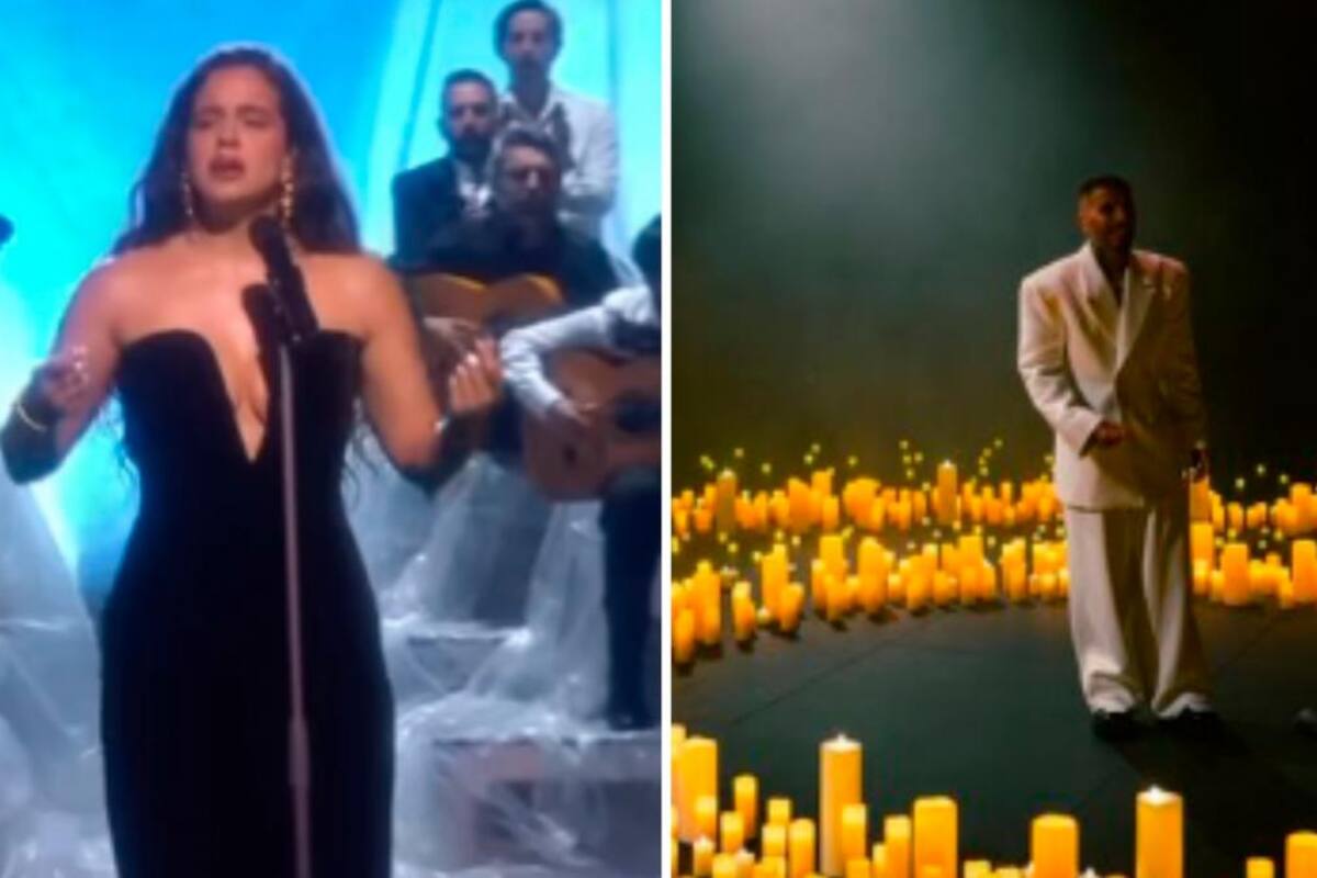 Las indirectas que se lanzaron Rauw Alejandro y Rosalía durante los Latin Grammy