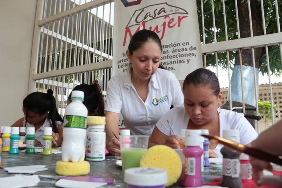 Las beneficiarias aprendieron artes específicos. Cortesía