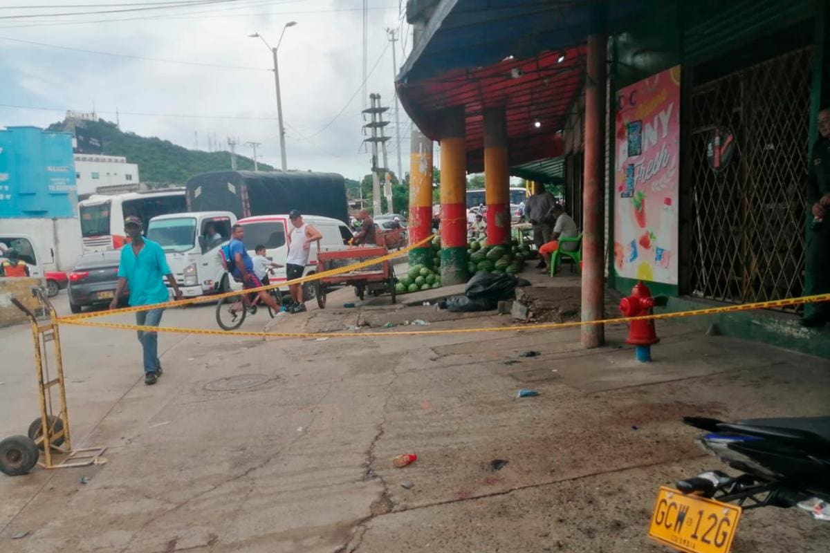 Sigue la racha: sicarios balean a comerciante en el Mercado de Bazurto