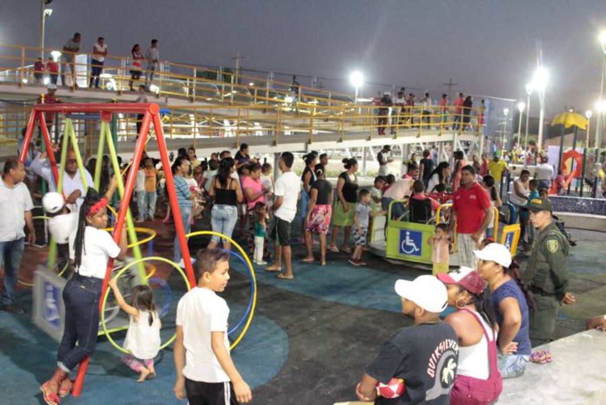 El primer parque inclusivo fue recibido con gozo por las personas con discapacidad. NAYIB GAVIRIA