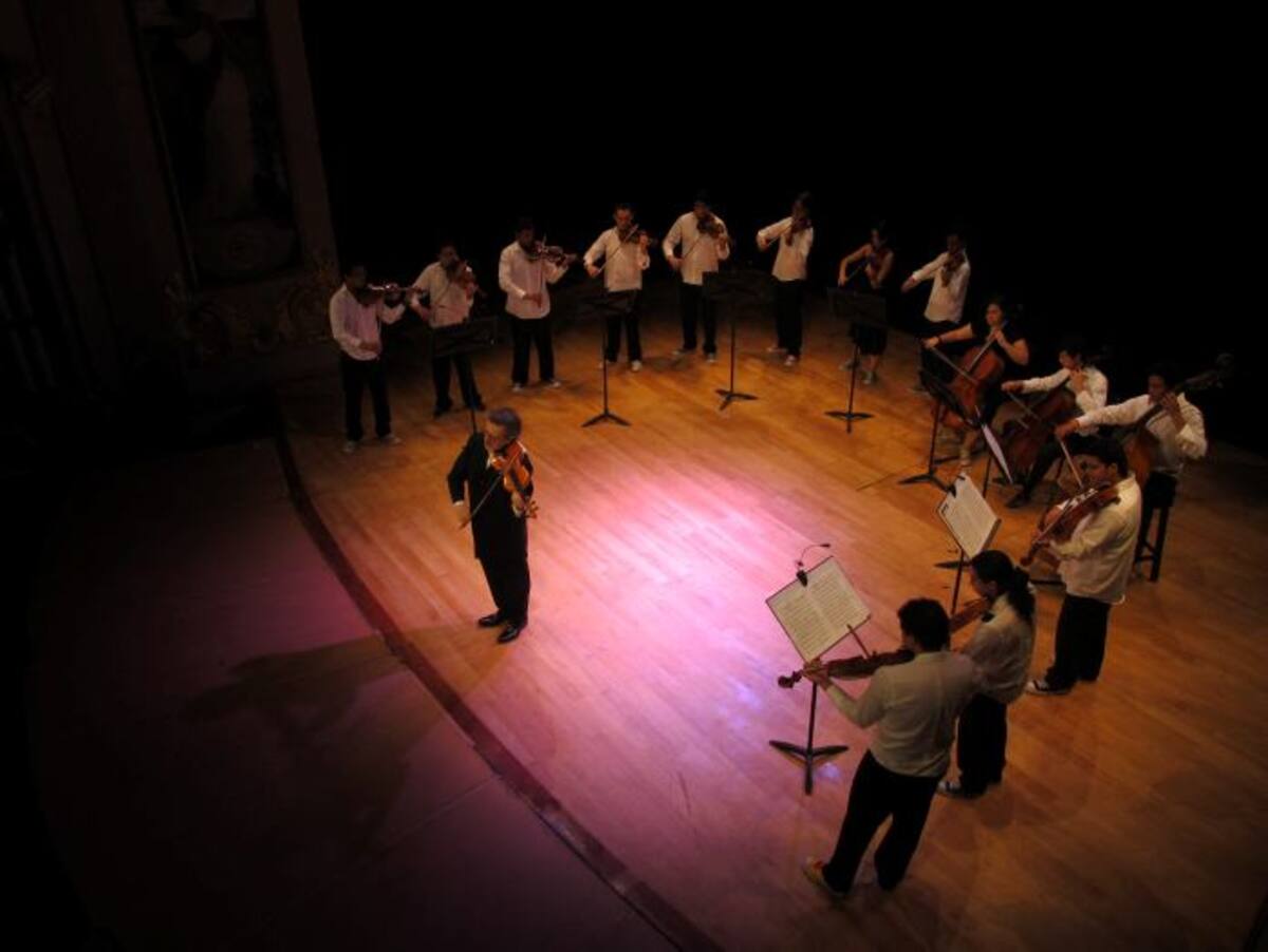 La Orquesta Filarmónica Joven de Colombia durante su presentación. CORTESÍA