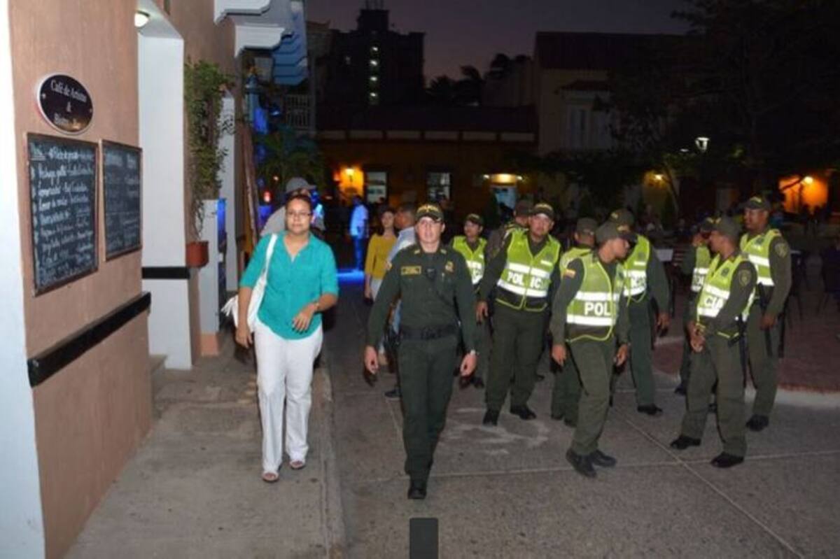 El operativo se desarrolló en los alrededores de la plaza Fernández de Madrid. Cortesía