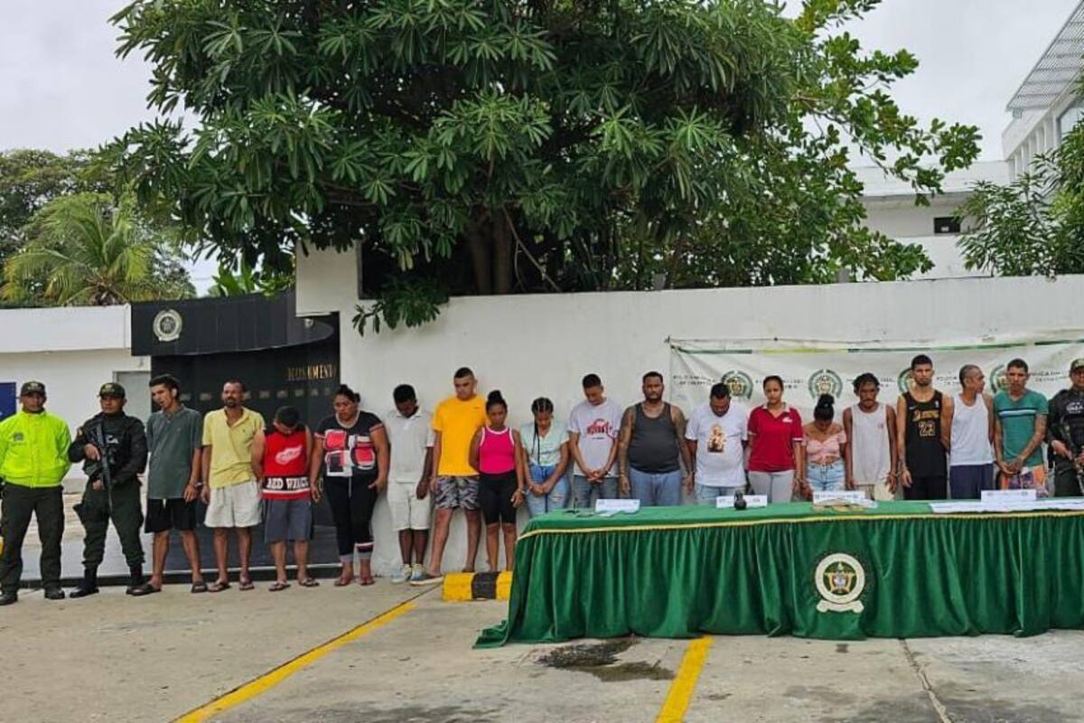 Capturan a 17 miembros de ‘Los felipitos’, banda dedicada a la extorsión