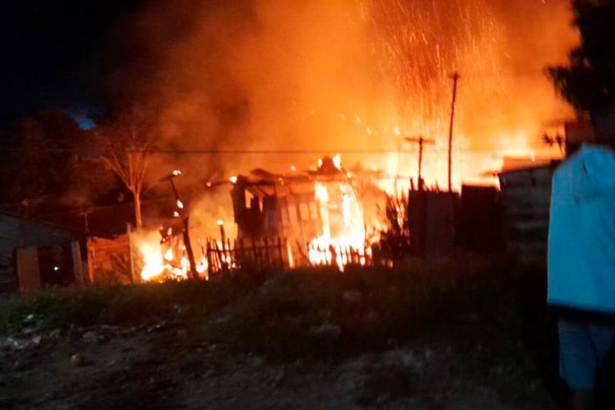 Video: Mujer celosa prende el colchón y el incendio acabó con tres viviendas