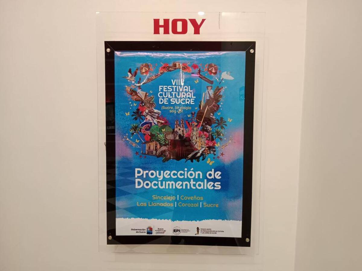 Las proyecciones se dieron en una sala de cine comercial de Sincelejo.