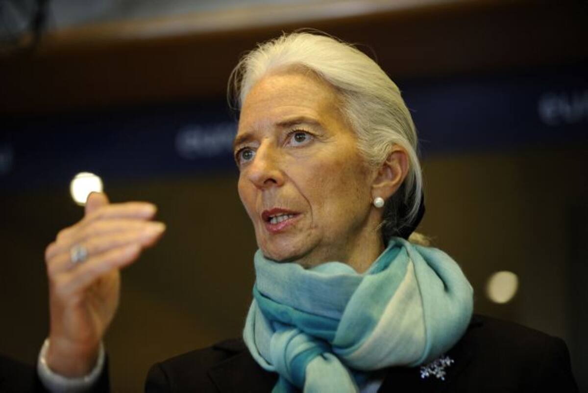 Christine Lagarde, directora gerente del Fondo Monetario Internacional (FMI). AFP