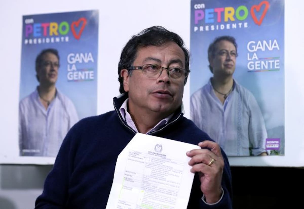 Gustavo Petro, aspirante por el movimiento político Colombia Humana. EFE