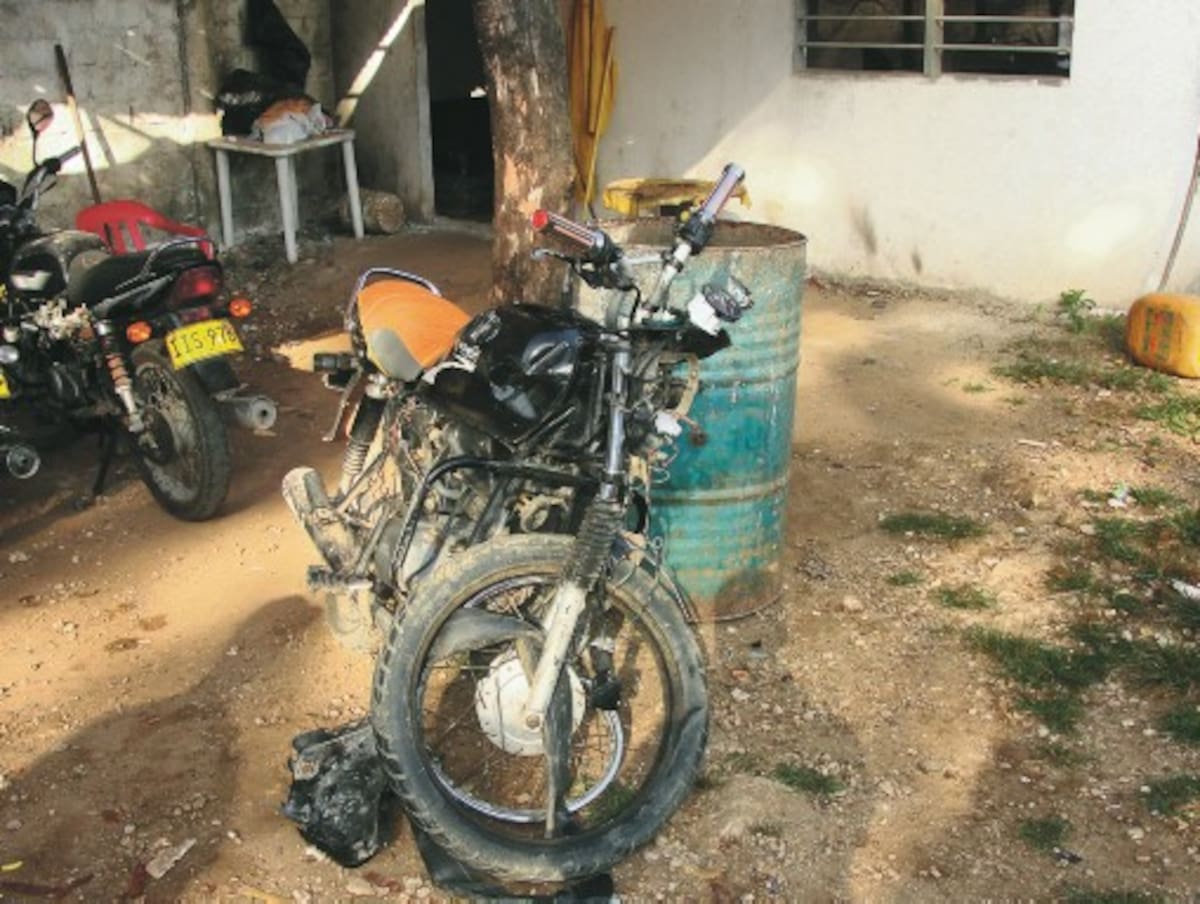 Esta es la motocicleta de placa TZS – 95A involucrada en el accidente.