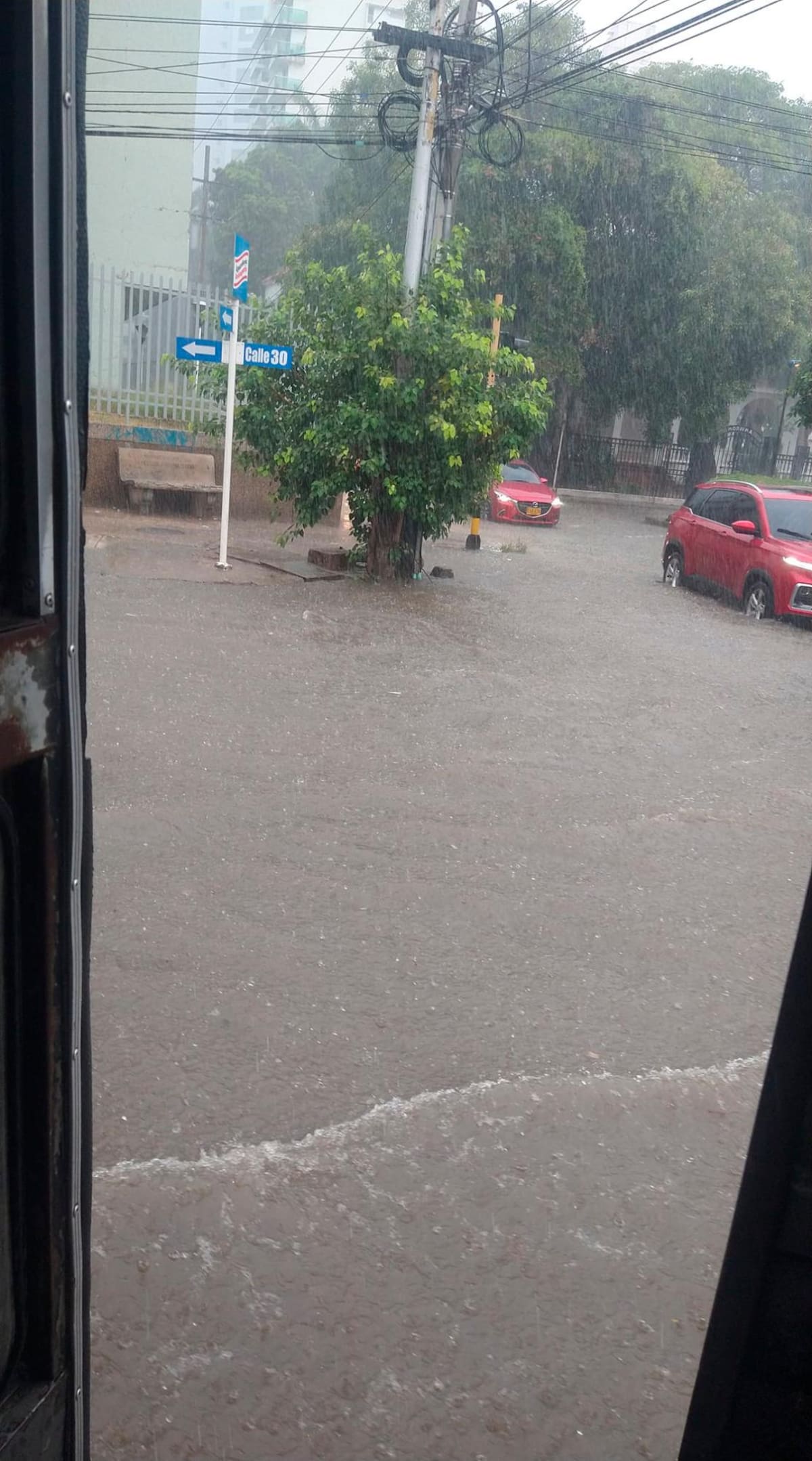 El Pie de la Popa se inundó.