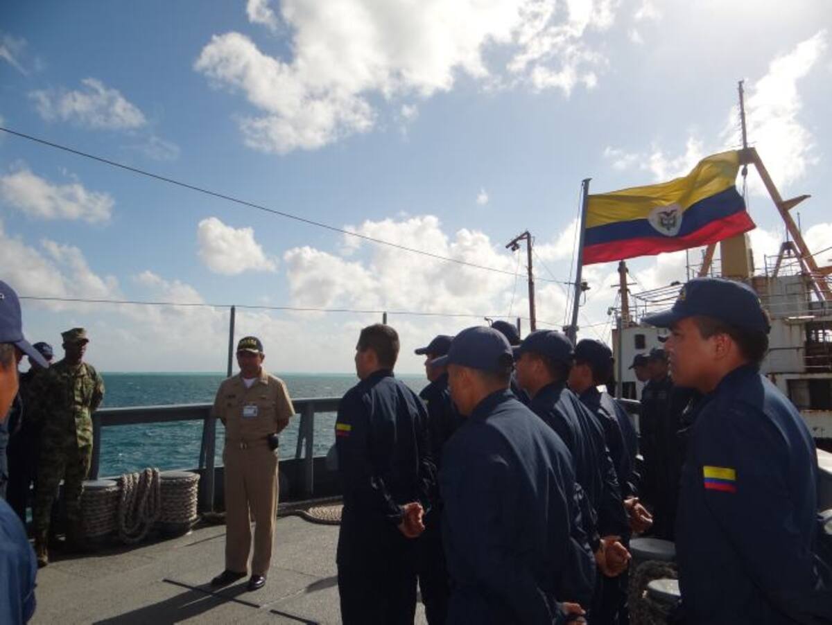 El ARC San Andrés tiene una tripulación de más de 50 personas CORTESÍA ARMADA NACIONAL