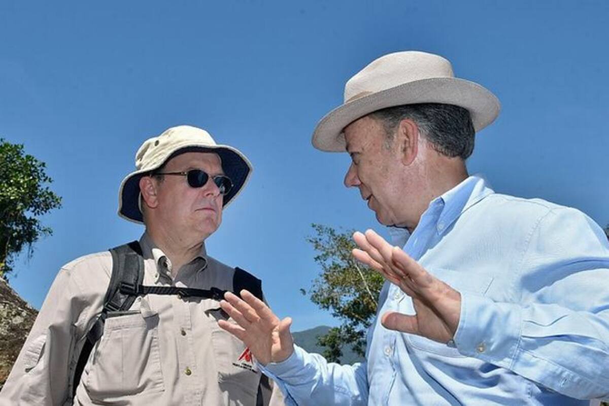 Visita a Ciudad Perdida del príncipe Alberto Segundo de Mónaco y el presidente de la República, Juan Manuel Santos. Colprensa
