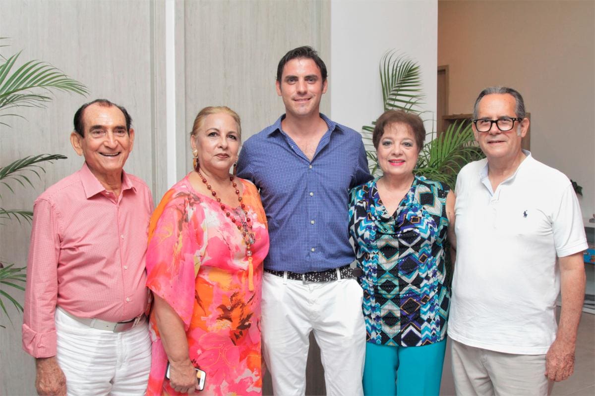 Clímaco Espinosa, Shely González, Diego Espinoza, Margarita De Brigard y Carlos Fonseca.