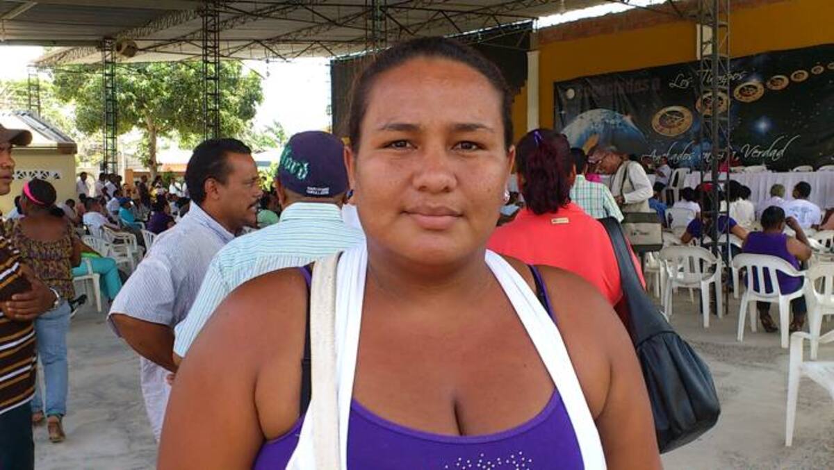 Blanca Luz Caraballo, habitante Ernesto Taborda