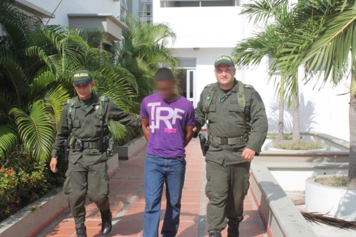 Esta fue la persona capturada por los hechos. CORTESÍA