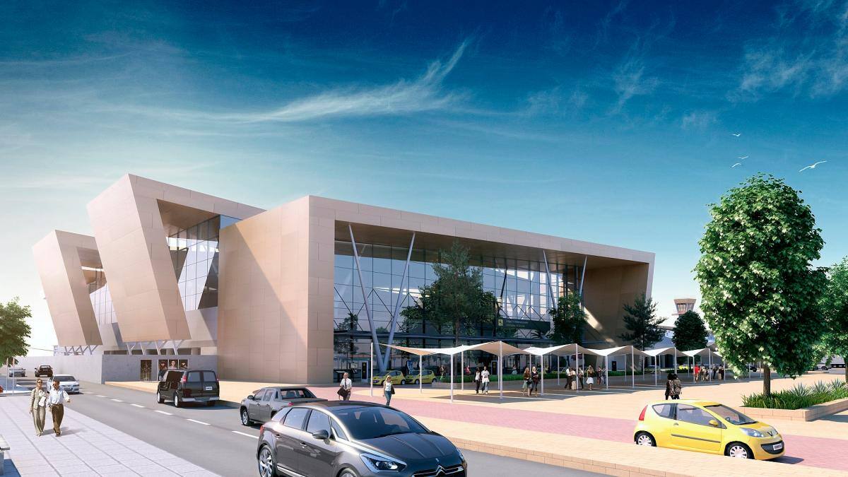 Maqueta del nuevo muelle internacional del Aeropuerto Rafael Núñez. // ARCHIVO