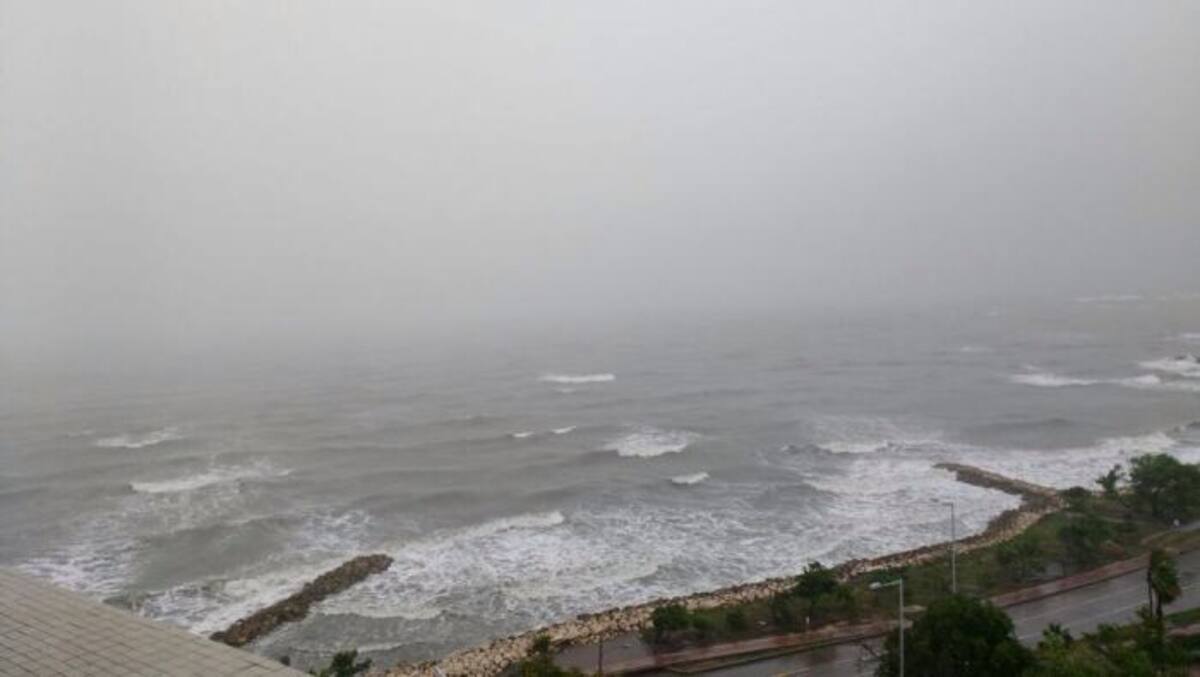 El mar está agitado. Cortesía