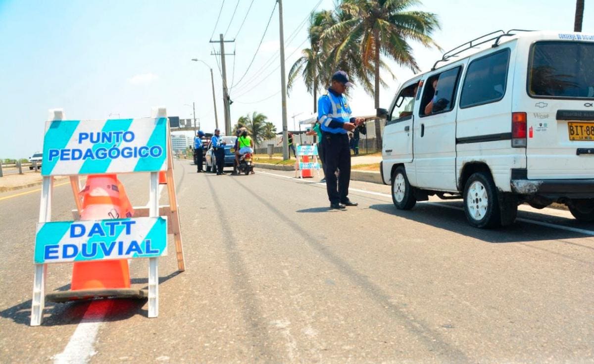 Controles viales en Cartagena en Semana Santa.