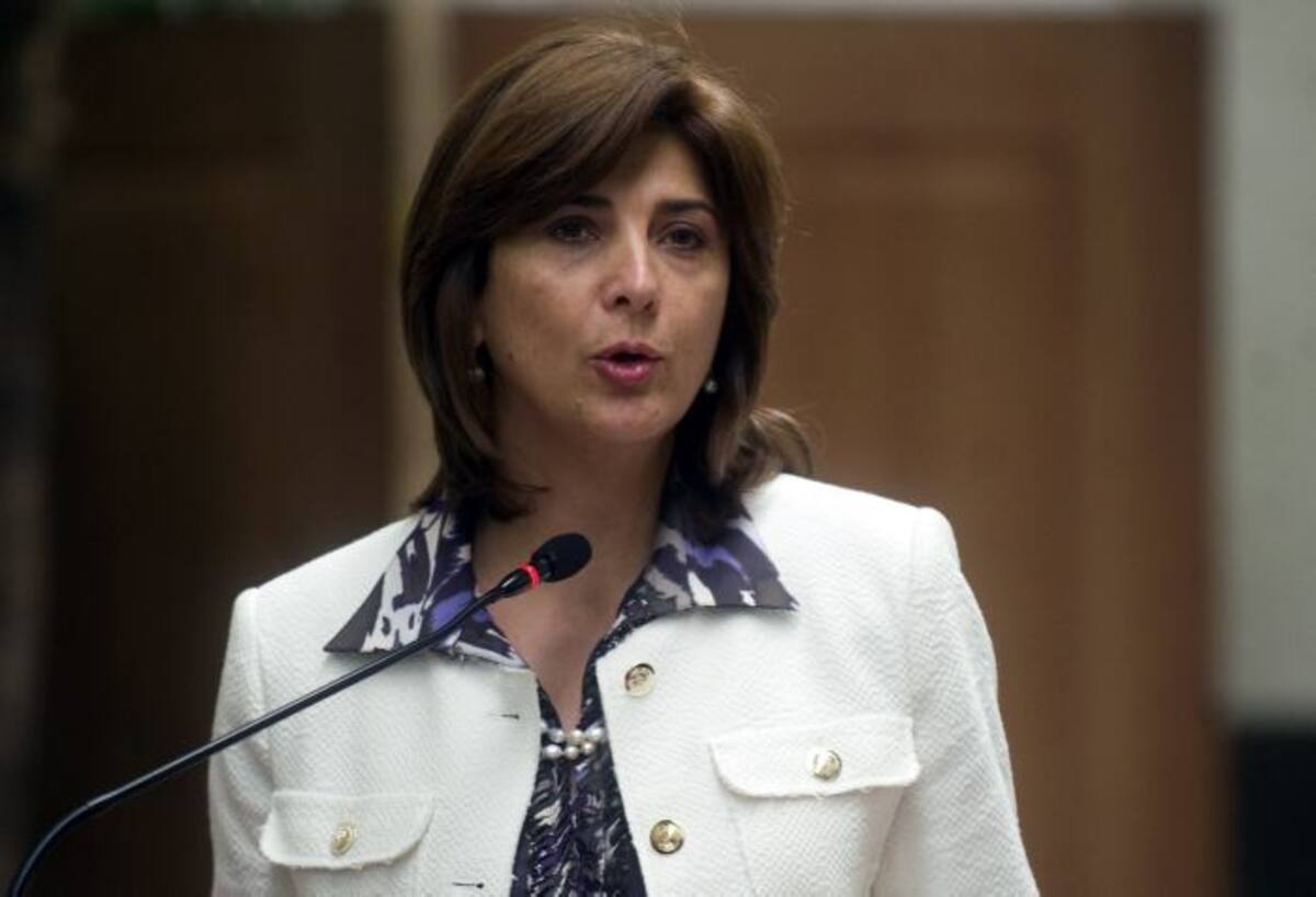 María Ángela Holguín, canciller de Colombia. AFP JOHAN ORDONEZ