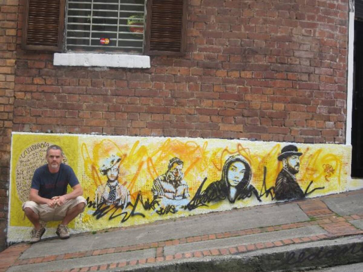 Fin Dac, artista pintor urbano quien pintará la cara de Cartagena. Cortesía