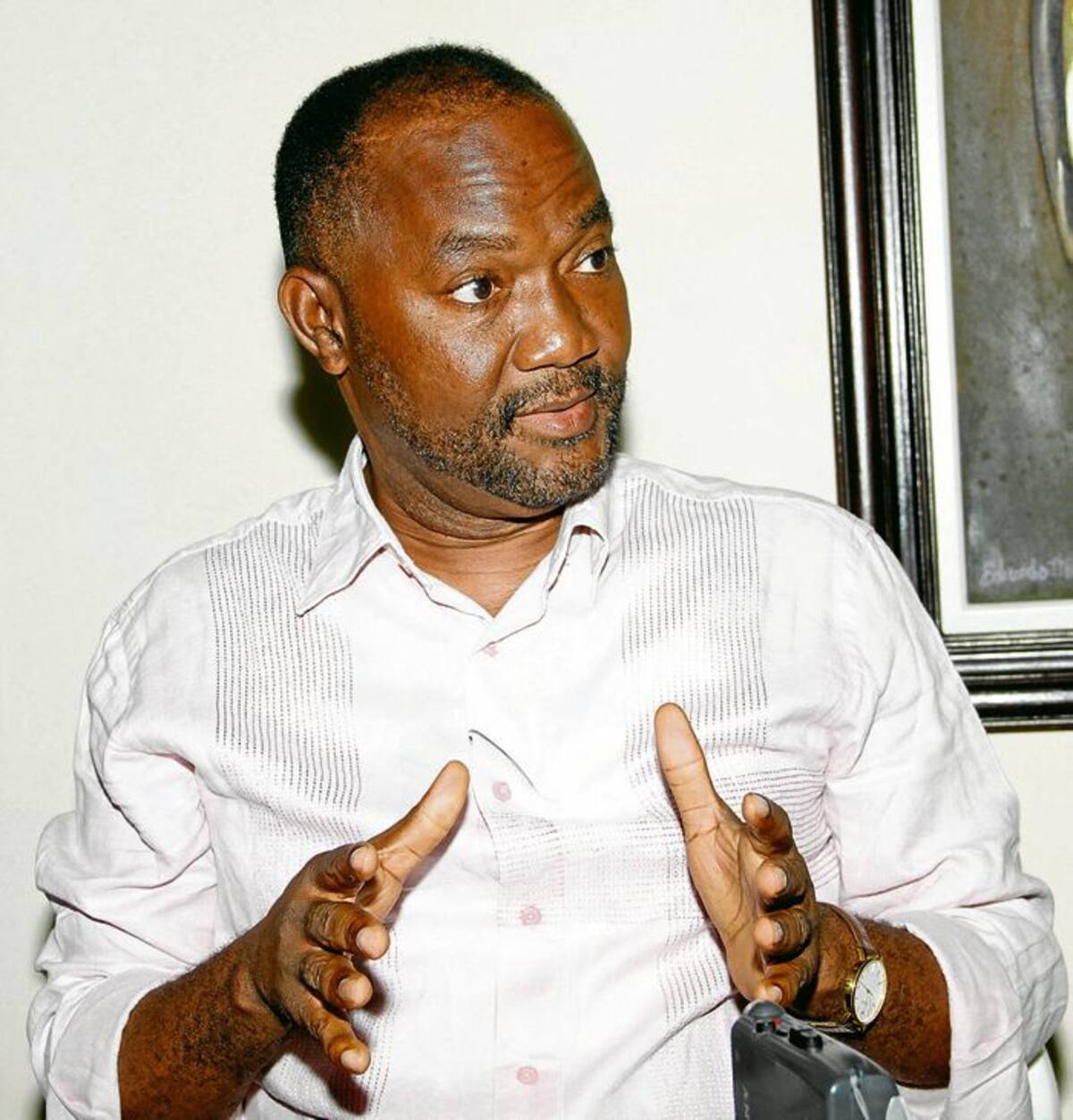 Dionisio Miranda, líder afrodescendiente. foto oscar diaz