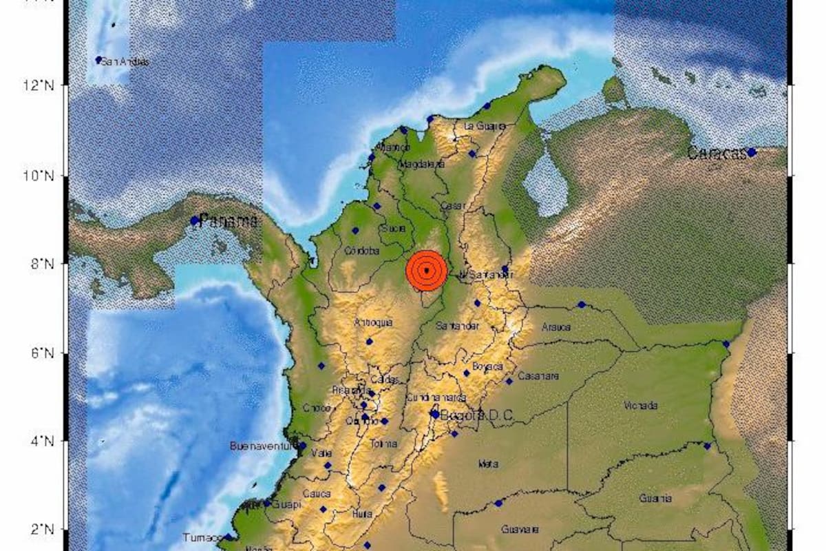 ¿Lo sintió? Se registra temblor con epicentro en el Sur de Bolívar