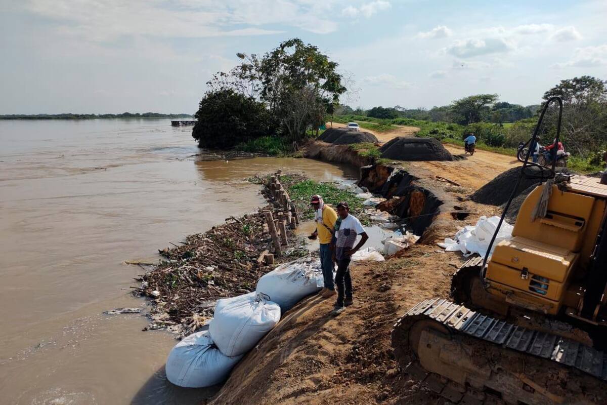 Jarillón en San Jacinto del Cauca, Bolívar, podría venirse abajo
